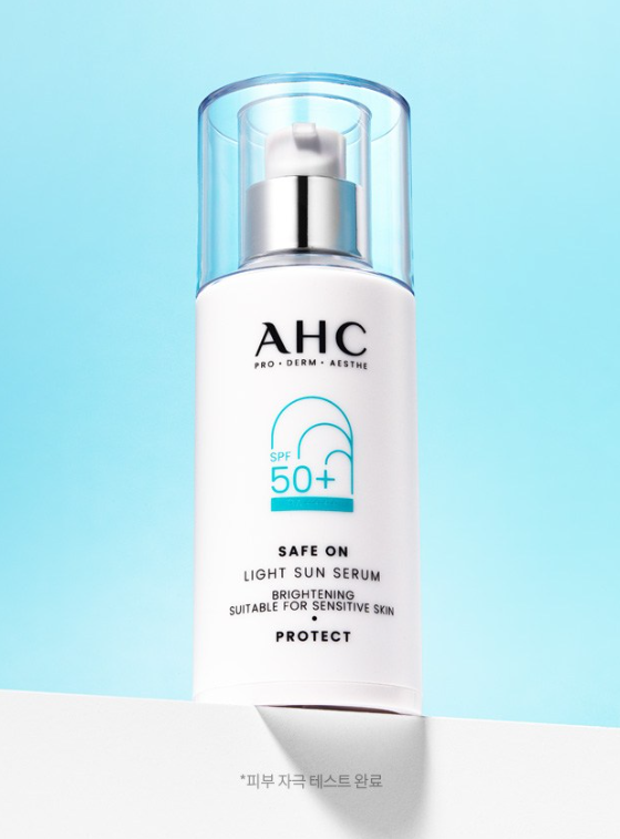000_13ab71eb-4f7f-48fa-a041-9343937f76ae AHC Safe On Light Sun Serum SPF 50+ PA++++ 40ml - Image 1