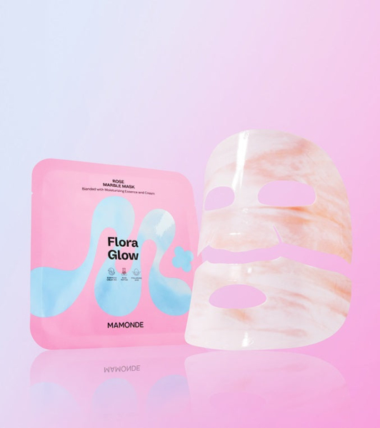Mamonde Flora Glow Rose Marble Mask 36g x 5 Sheets