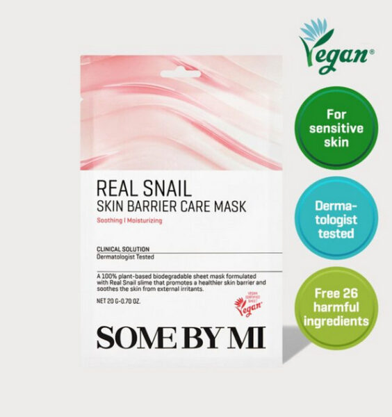 SOME BY MI Real Snail Skin Barrier Care Mask Sheet 20g*10pcs