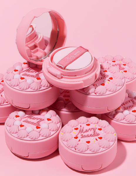 MERRY MONDE Happy Your Day Cushion Main Product 11g+Refill 11g+Random Nameplate