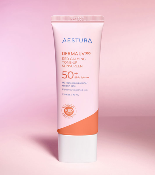 AESTURA Derma UV365 Red Calming Tone-Up Suncreen +50SPF/PA++++  40ml