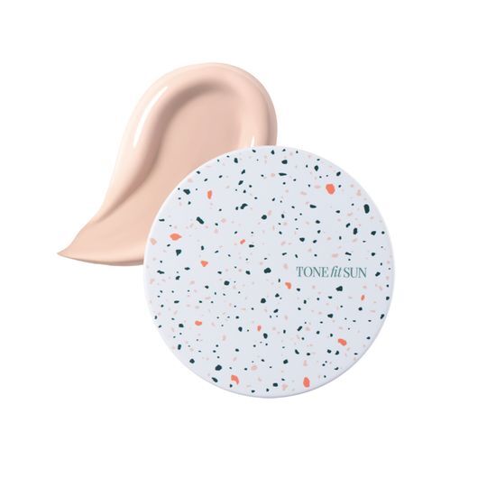 TONE fIt SUN Vegan Padefree Pinbe Terrazzo Cushion SPF50+ PA++++ 12g