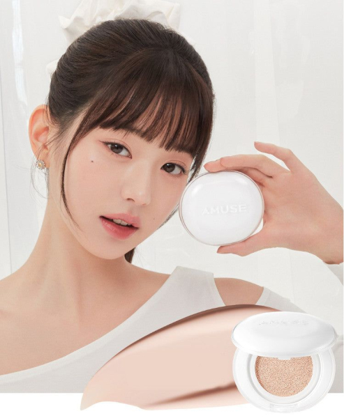 AMUSE Ceramic Skin Perfector Cushion SPF40 PA ++ 15g+Refill 15g - EmpressKorea