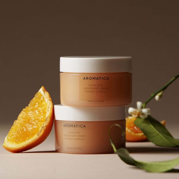 AROMATICA Glow Vita Goodnight Cream Orange & Neroli 90g - EmpressKorea