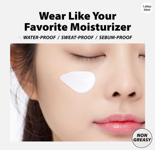 A'PIEU Pure Block Natural Waterproof Sun Cream SPF 50+ PA+++ 50ml - EmpressKorea