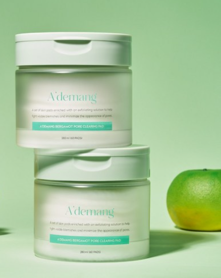 Ademang Bergamot Pore Clearing Toner Pad 60 sheets 280ml - EmpressKorea