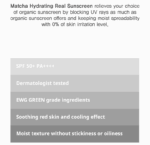 B-LAB Matcha Hydrating Real Sun Screen SPF 50+PA++++ 50ml - EmpressKorea