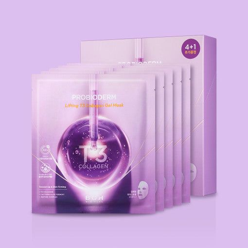 BIO HEAL BOH Probioderm Lifting T3 Collagen Gel Mask (4+1pcs ) - EmpressKorea