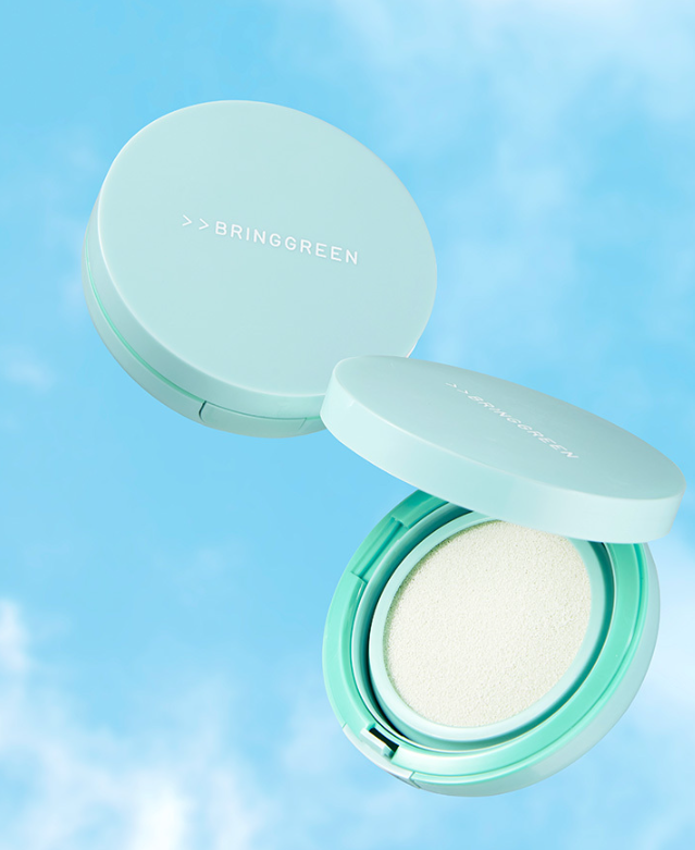 BRING GREEN Tea Tree Cica Tone Up Sun Cushion 15g - EmpressKorea