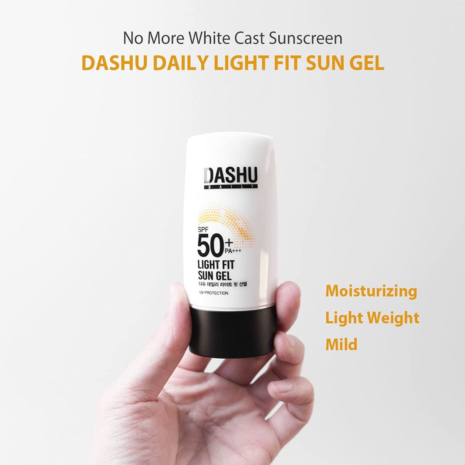 DASHU Daily Light Fit Sun Gel SPF 50+ PA++++ 50ml - EmpressKorea