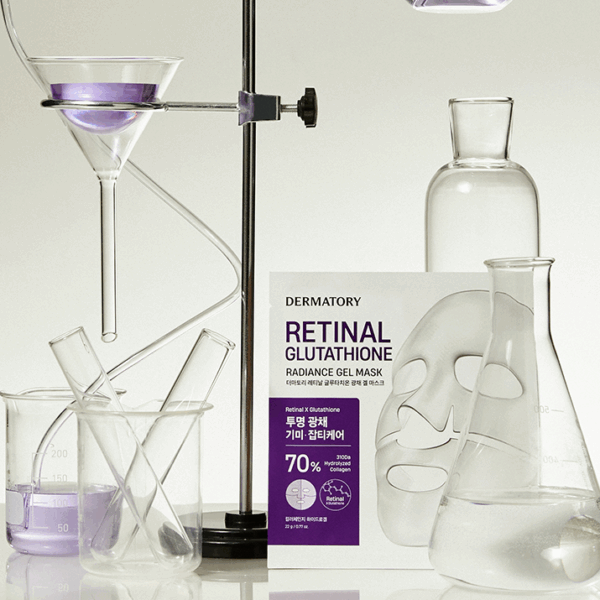 DERMATORY Retinal Glutathione Gel Mask 22g*3sheets - EmpressKorea