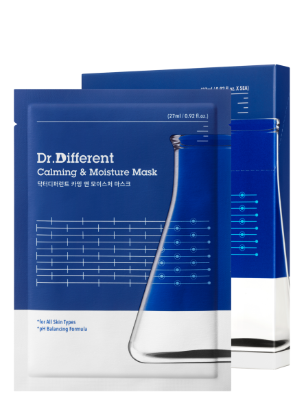 Dr.Different Calming & Moisture Mask 27ml*5pack - EmpressKorea