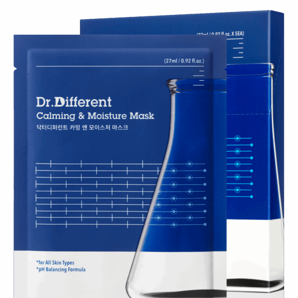 Dr.Different Calming & Moisture Mask 27ml*5pack - EmpressKorea