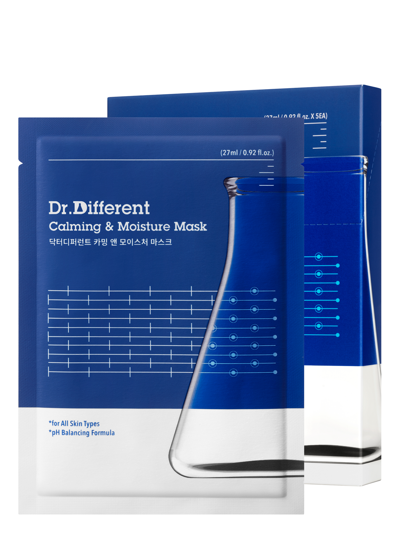 Dr.Different_Calming_Moisture_Mask_27ml_5pack_-_EmpressKorea-231030 Dr.Different Calming & Moisture Mask 27ml*5pack - EmpressKorea
