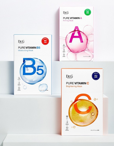 Dr. G Pure Vitamin Mask Set Vitamin A 23g x 4p+Vitamin B5 23g x 4p+Vitamin C 23g x4p - EmpressKorea