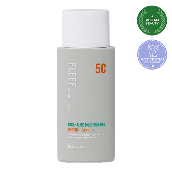 FLEEF Cica-Aloe Mild Sun Gel SPF 50+ PA++++ 50ml - EmpressKorea