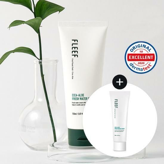FLEEF Limited Addition Cica-Aloe Fresh Water Cream 150ml+50ml - EmpressKorea