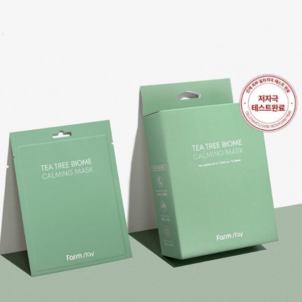 Farmstay Tea Tree Biome Calming Mask 25ml*10 - EmpressKorea