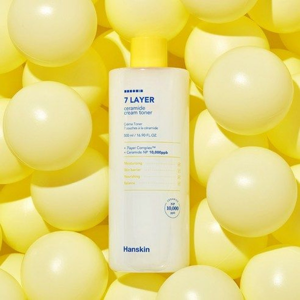 Hanskin Seven Layer Ceramide Cream Toner 500ml - EmpressKorea