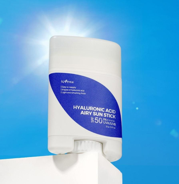 ISNTREE Hyaluronic Acid Airy Sun Stick SPF 50+ PA++++ 22g - EmpressKorea