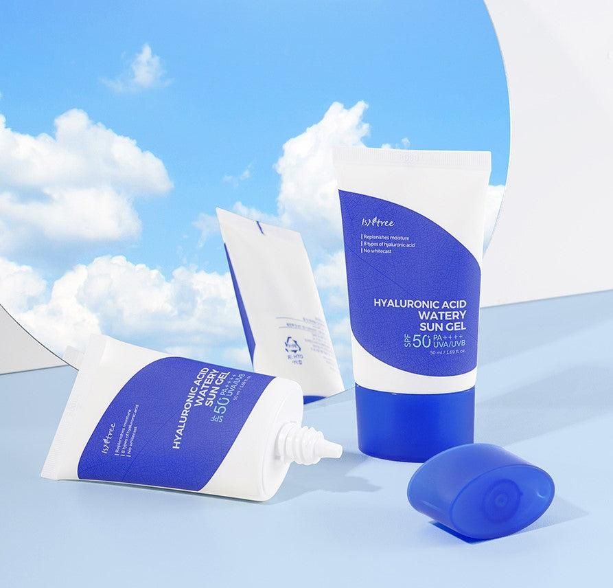ISNTREE Hyaluronic Acid Watery Sun Gel SPF 50+ PA++++ 50ml - EmpressKorea