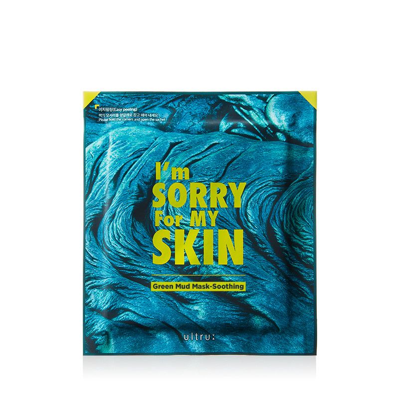 I’m Sorry For My Skin Green Mud Mask-Soothing 18g 10pack - EmpressKorea