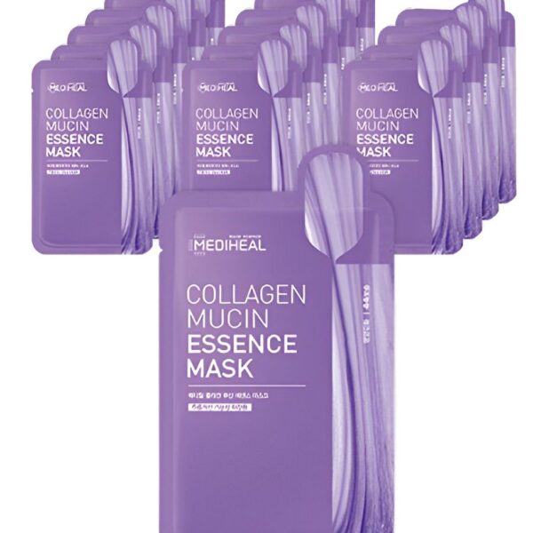 MEDIHEAL Collagen Mucin Essence Mask Pack 20ml*15pack - EmpressKorea
