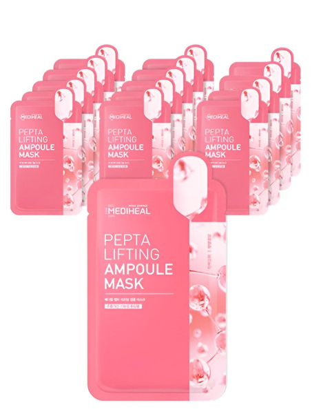 MEDIHEAL Pepta Lifting Ampoule Mask 20ml*15pack - EmpressKorea