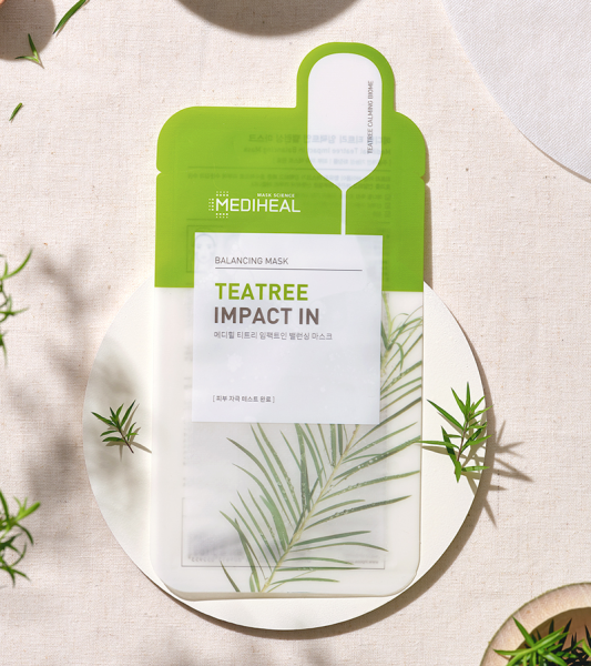 MEDIHEAL Tea Tree Impact Balancing Mask 10*22ml - EmpressKorea