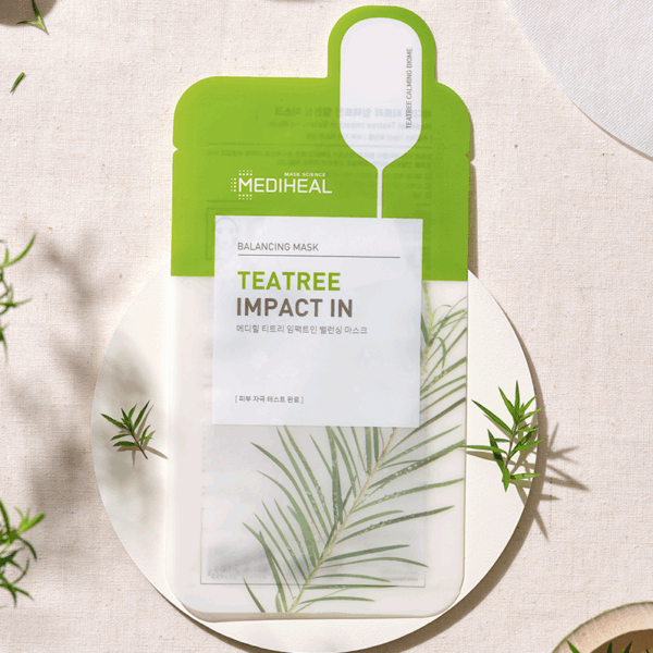 MEDIHEAL Tea Tree Impact Balancing Mask 10*22ml - EmpressKorea