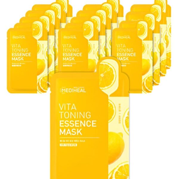 MEDIHEAL Vita Toning Essence Mask Pack 20ml*15pack - EmpressKorea