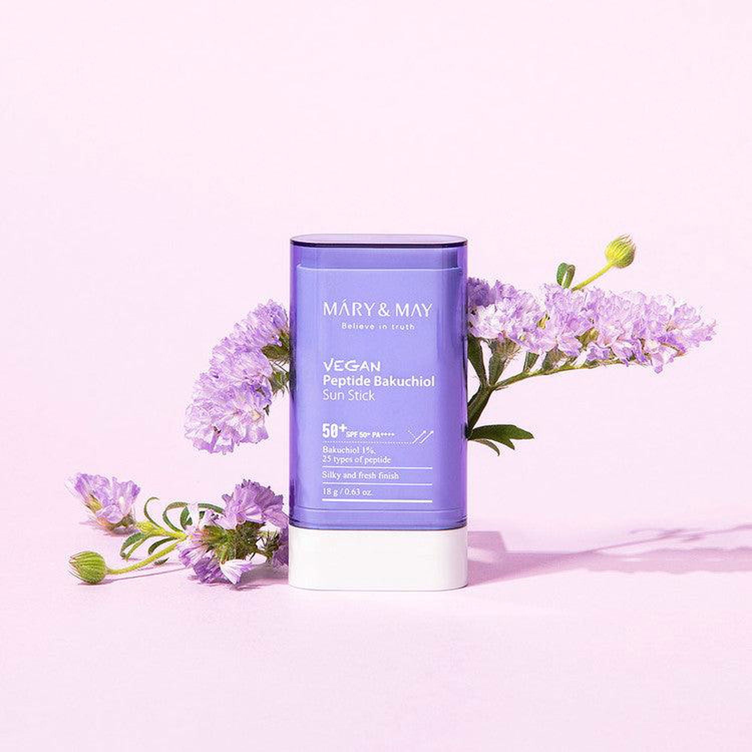 Mary&May Vegan Peptide Bakuchiol Sun Stick 50+ PA++++ 18g - EmpressKorea