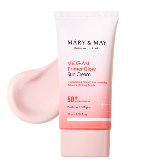 Mary&May Vegan Primer Glow Sun Cream SPF 50+ PA++++ 50ml - EmpressKorea