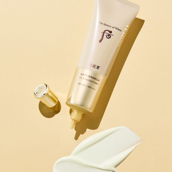 The History of Whoo Gongjinhyang Jinhaeyun Anti Wrinkle UV Protective Cream SPF50+/ PA++++ 50 ml - EmpressKorea