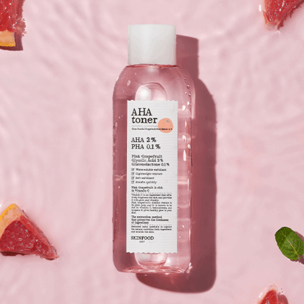 SKINFOOD Pink Grapefruit AHA Toner 200ml - EmpressKorea
