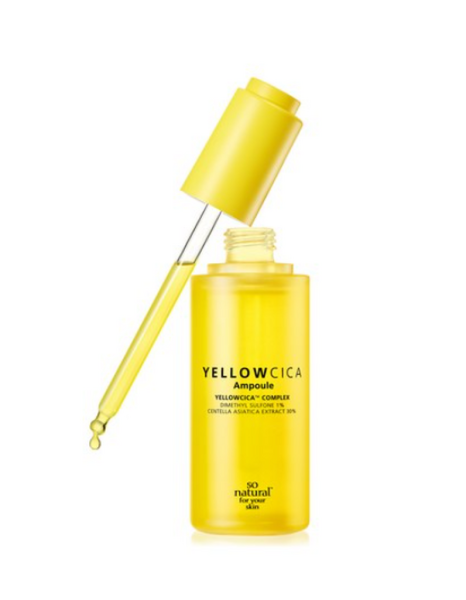 SO.NATURAL Yellow Cica Ampoule 50ml - EmpressKorea