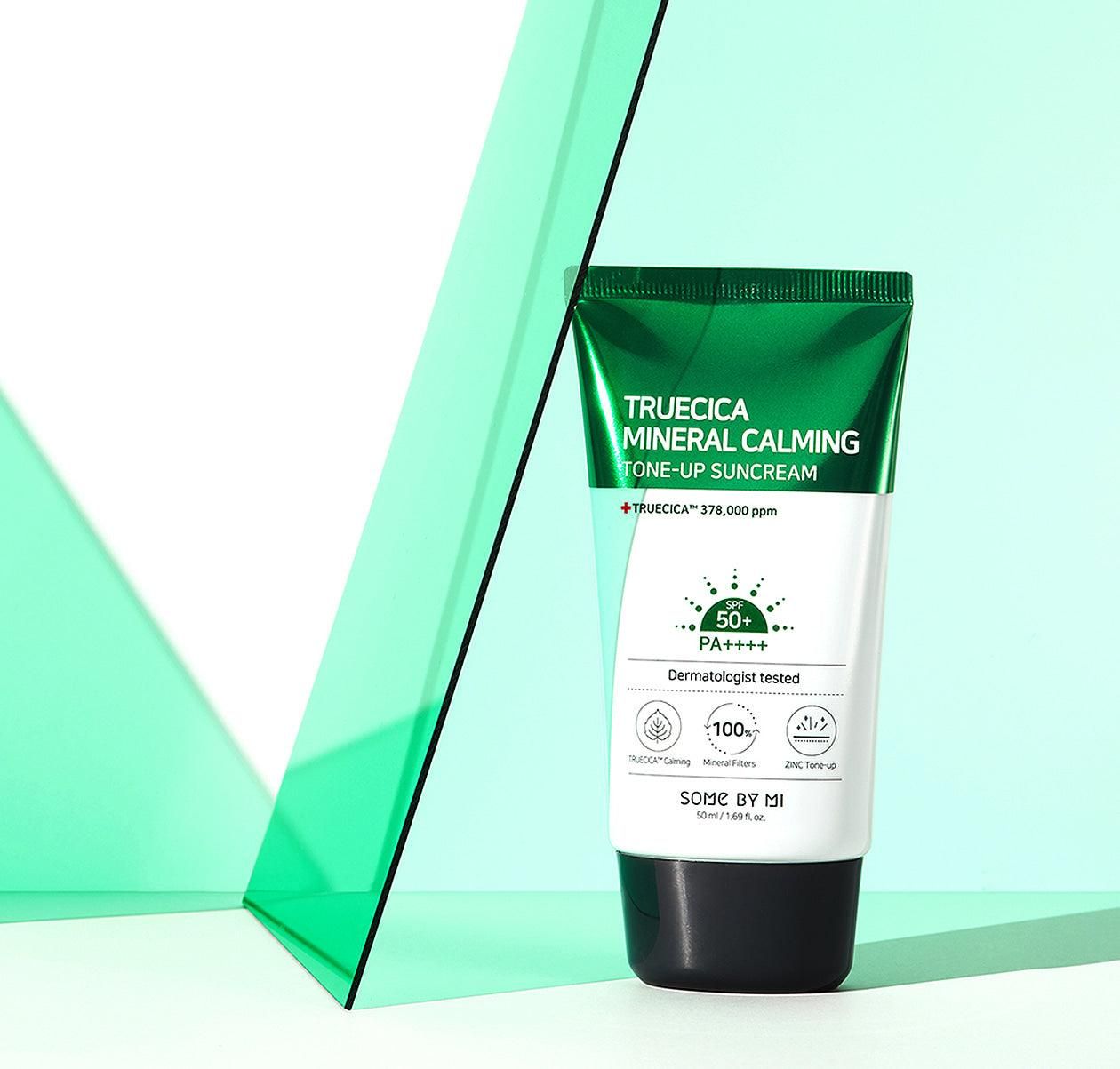 SOME BY MI Truecica Inorganic Natural Calming Tone-up Sun Cream SPF50+ PA++++ 50ml - EmpressKorea