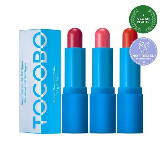 TOCOBO Powder Cream Lip Balm (3 Colors) 3.5g - EmpressKorea