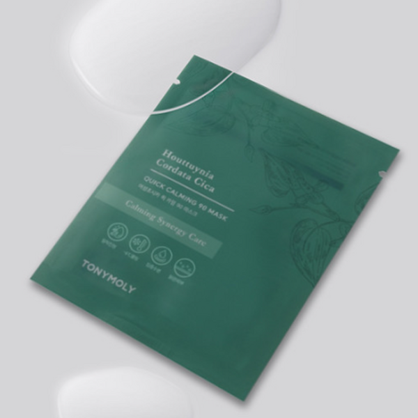 TONYMOLY Houttuynia Cordata Cica Quick Calming 90 Mask 20ml*10pack - EmpressKorea