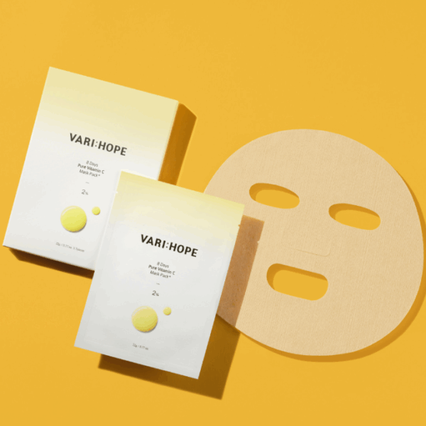 VARI:HOPE 8 Days Pure Vitamin C Mask Pack+ 22g*5packs - EmpressKorea