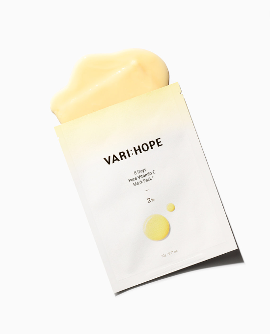 VARI:HOPE 8 Days Pure Vitamin C Mask Pack+ 22g*5packs - EmpressKorea