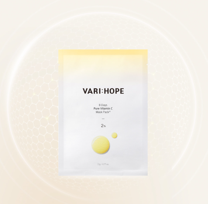VARI:HOPE 8 Days Pure Vitamin C Mask Pack+ 22g*5packs - EmpressKorea
