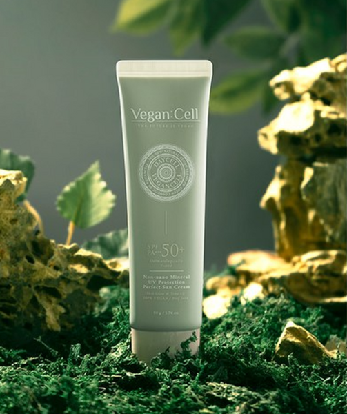 Vegan Cell Non-nano Mineral UV Protection Perfect Sun Cream SPF+ PA++++ 50g - EmpressKorea
