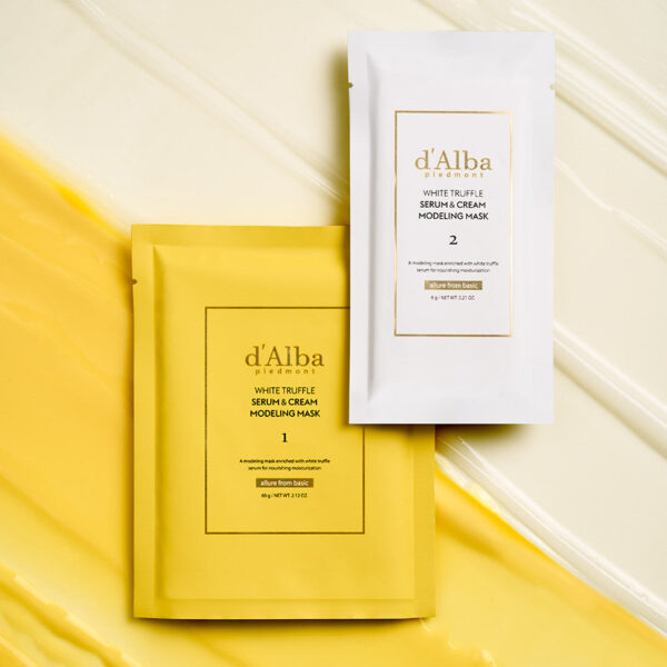 d'Alba White Truffle Serum & Cream Modeling Mask [Nutritive / Hydrating] 66g*4ea