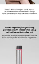 VODANA Glamwave Curling Iron FV 36mm Pink - Image 4