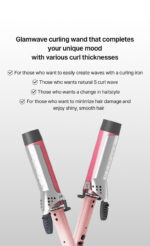 VODANA Glamwave Curling Iron FV 36mm Pink - Image 17