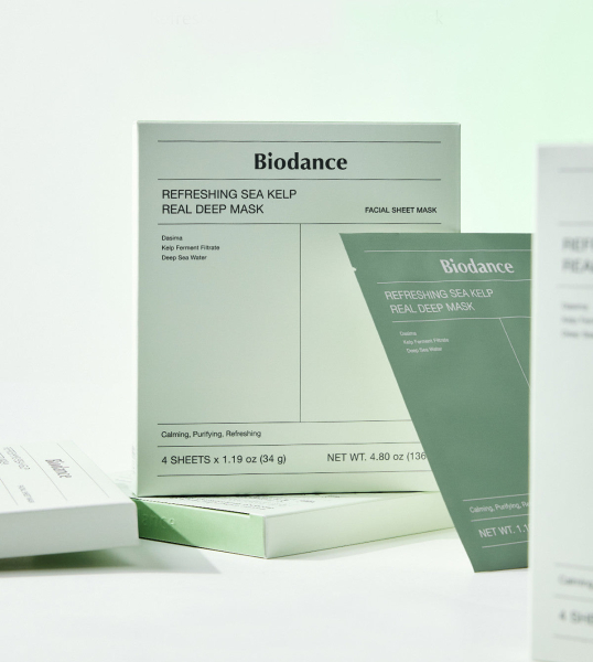 Biodance Refreshing Sea Kelp Real Deep Mask 34g*4 Sheets