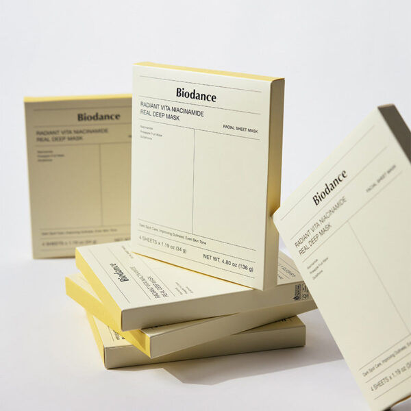 Biodance Radiant Vita Niacinamide Real Deep Mask 34g*4 Sheets