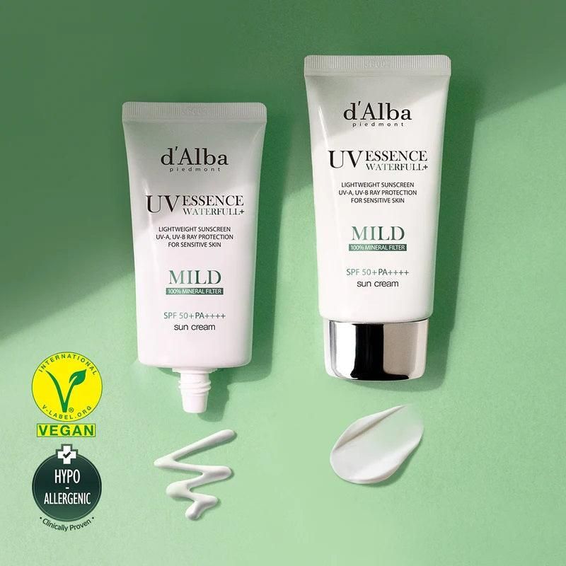 d'Alba Waterfull Mild Sun Cream SPF 50+ PA++++ 50ml - EmpressKorea
