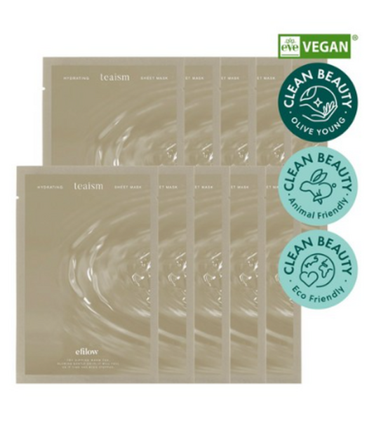 efilow  Hydrating Teaism Sheet Mask Pack 10pack*24ml - EmpressKorea